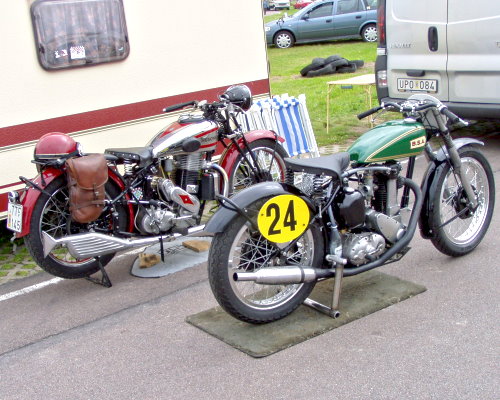 Vintage Husquvarna and BSA LIN